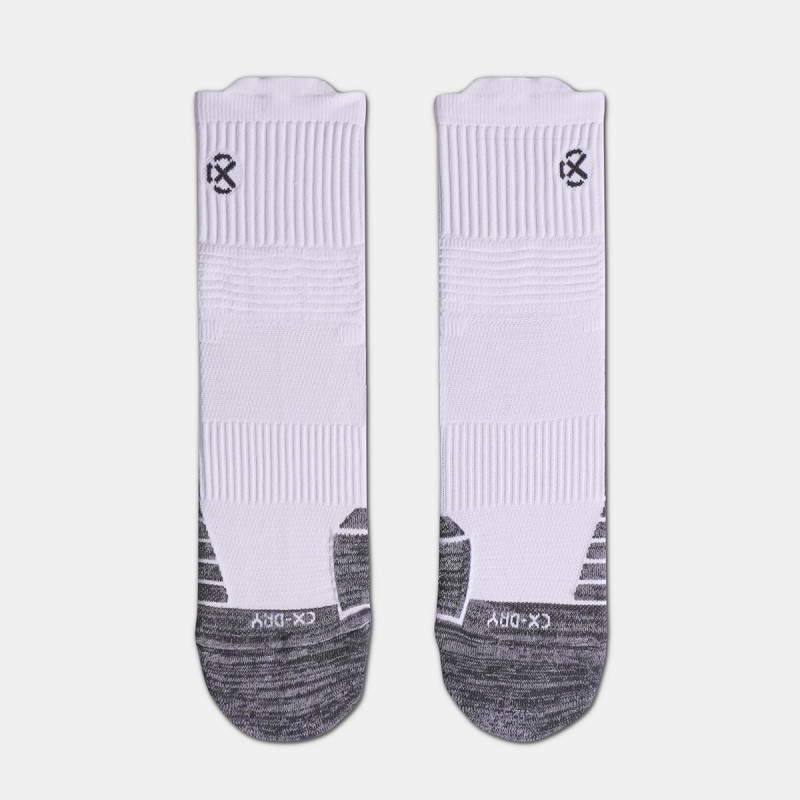 Jual Kaos Kaki Basket Rechampx Prime Quarter Socks 1X White Grey Original Cx-B320101-100 - hoopspoint.com