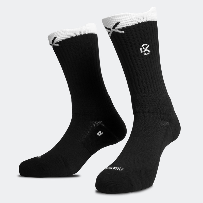 Jual Kaos Kaki Basket Rechampx Prime Crew Basketball Socks 1X Hitam Original Cx-Prsc101-100 - hoopspoint.com