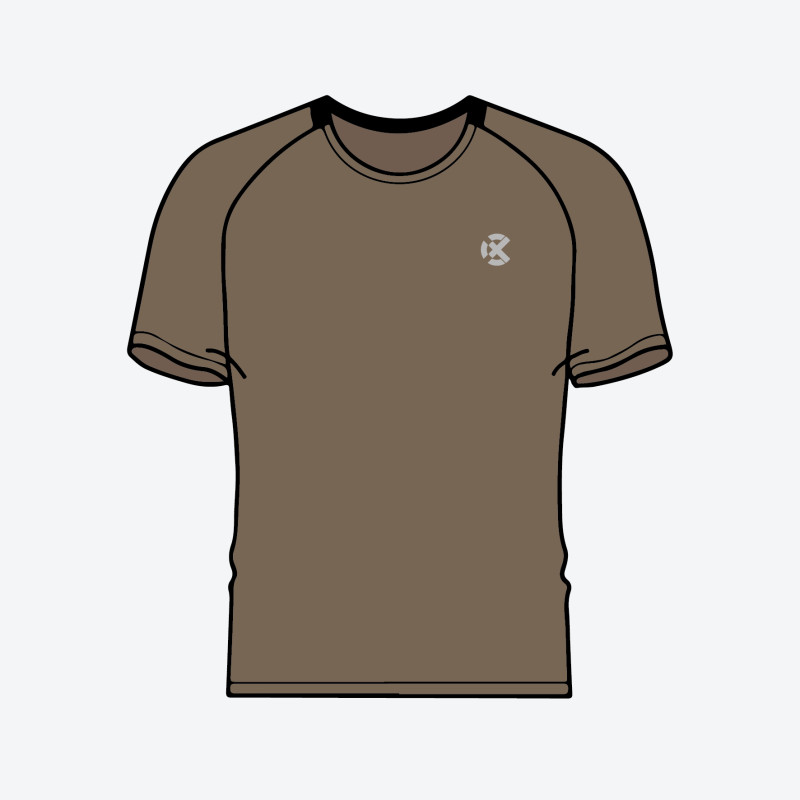 Jual Baju Lari Rechampx Core Short Sleeve Running Top Walnut Original Cx-R030111-210 - hoopspoint.com