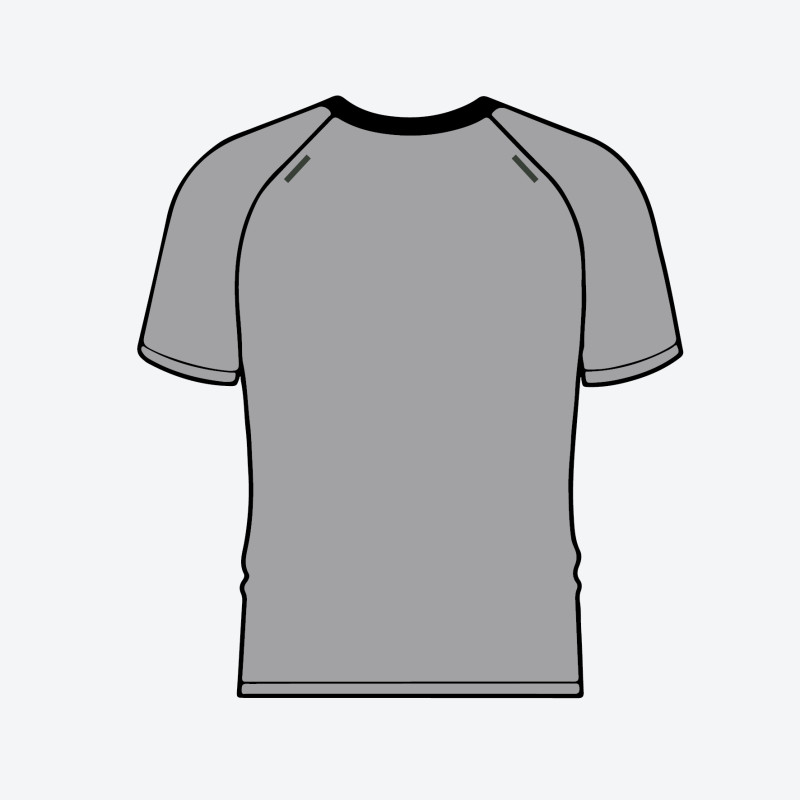 Jual Baju Lari Rechampx Core Short Sleeve Running Top Grey Original Cx-R030111-841 - hoopspoint.com