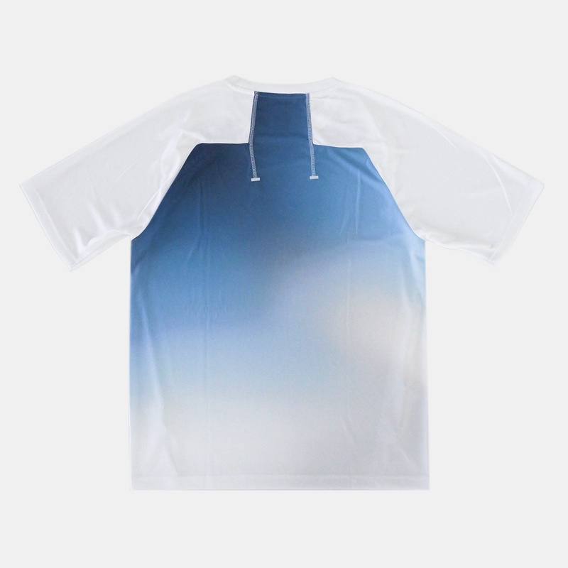 Jual Baju Lari Rechampx Race Short Sleeves Top White-Blue Original Cx-R030214-414 - hoopspoint.com