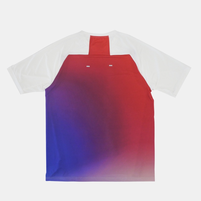 Jual Baju Lari Rechampx Race Short Sleeves Top White- Red - Blue Original Cx-R030214-614 - hoopspoint.com