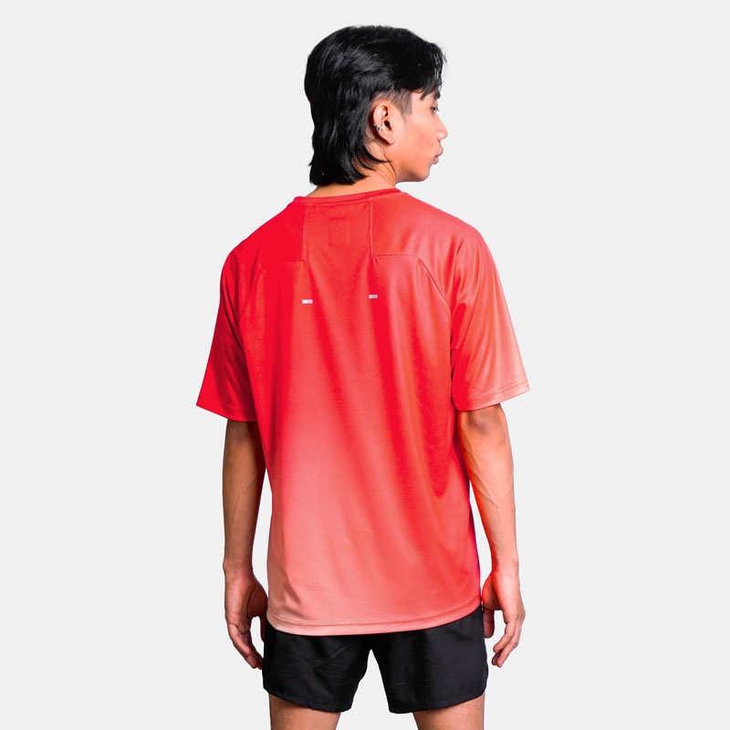 Jual Baju Lari Rechampx Race Short Sleeves Top Red - White Original Cx-R030314-610 - hoopspoint.com
