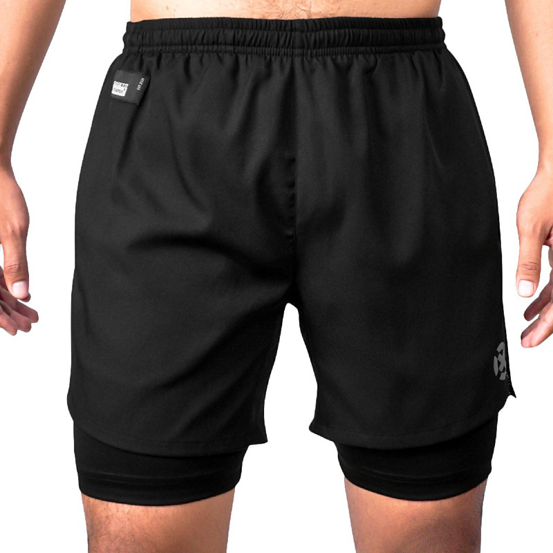 Jual Celana Lari Rechampx Core 5 Inch 2-In-1 Running Shorts Black Original Cx-R080204-001 - hoopspoint.com