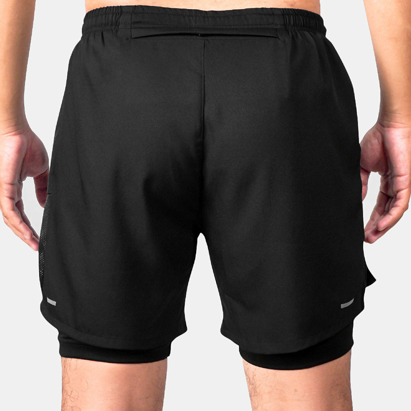 Jual Celana Lari Rechampx Core 5 Inch 2-In-1 Running Shorts Black Original Cx-R080204-001 - hoopspoint.com