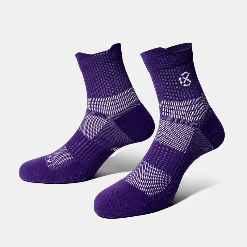 Jual Kaos Kaki Lari Rechampx Trc-Run Quarter Socks 1X Midnight Purple/White Original Cx-R270105-504 - hoopspoint.com