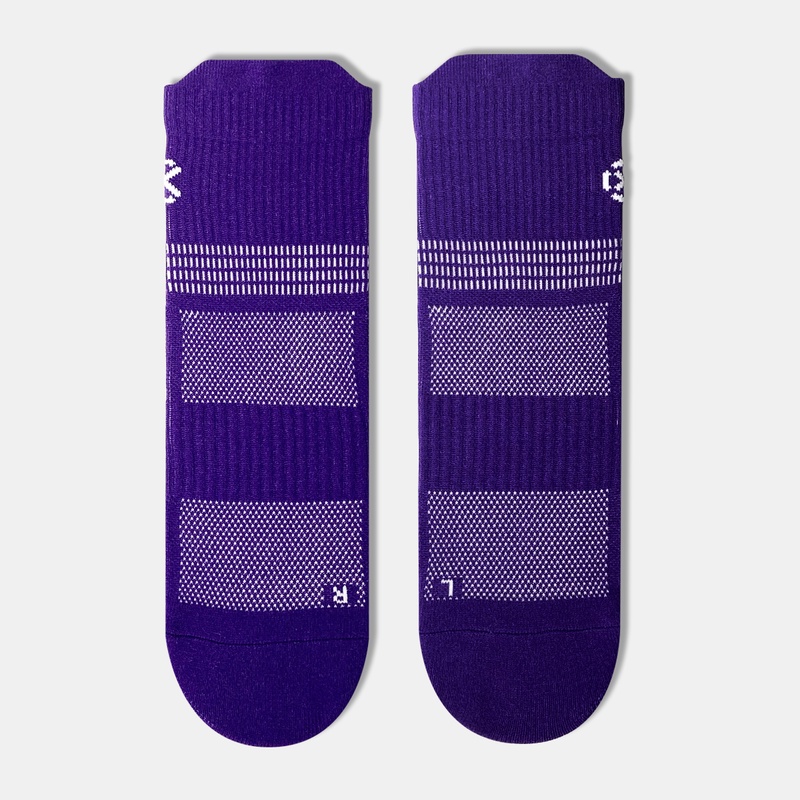 Jual Kaos Kaki Lari Rechampx Trc-Run Quarter Socks 1X Midnight Purple/White Original Cx-R270105-504 - hoopspoint.com
