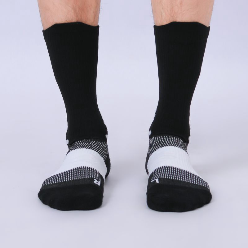Jual Kaos Kaki Lari Rechampx Pwr-Run Crew Socks 1X Black White Original Cx-R280105-010 - hoopspoint.com