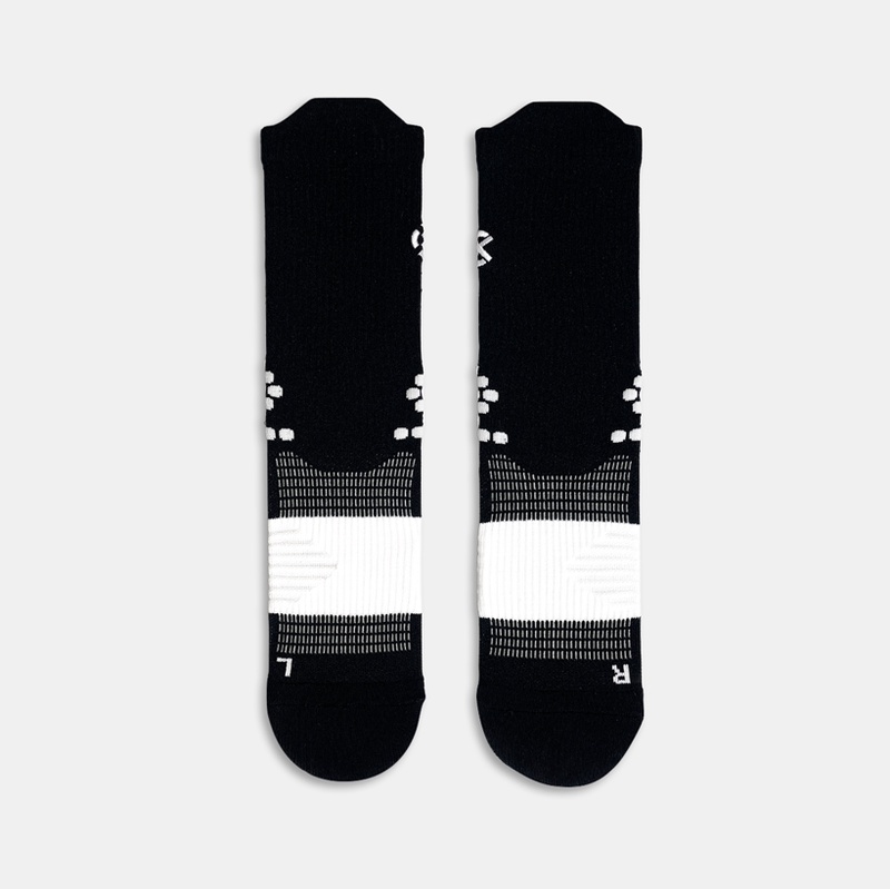 Jual Kaos Kaki Lari Rechampx Pwr-Run Crew Socks 1X Black White Original Cx-R280105-010 - hoopspoint.com