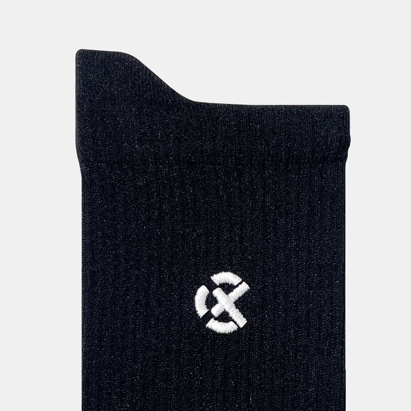 Jual Kaos Kaki Lari Rechampx Pwr-Run Crew Socks 1X Black White Original Cx-R280105-010 - hoopspoint.com