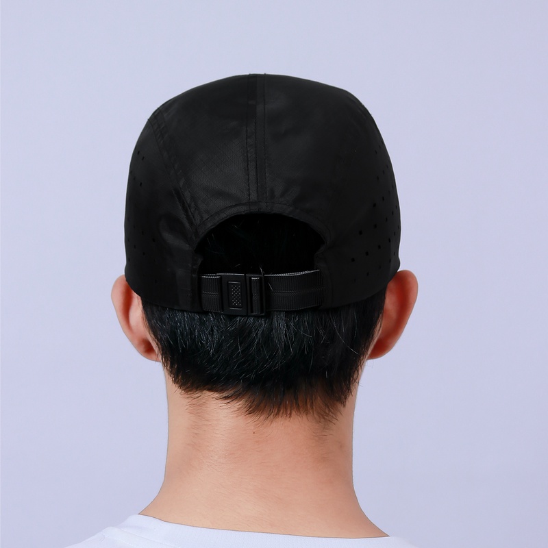 Jual Topi Lari Rechampx Race Cap Black - White Original Cx-R320309-001 - hoopspoint.com