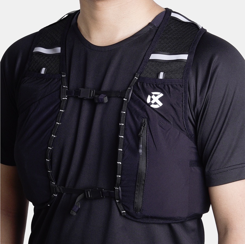 Jual Tas Lari Rechampx Hydration Backpack Vest 4L Black - White Original Cx-R430108-001 - hoopspoint.com