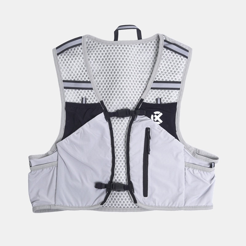 Jual Tas Lari Rechampx Hydration Backpack Vest 4L Light Grey - Black Original Cx-R430108-063 - hoopspoint.com