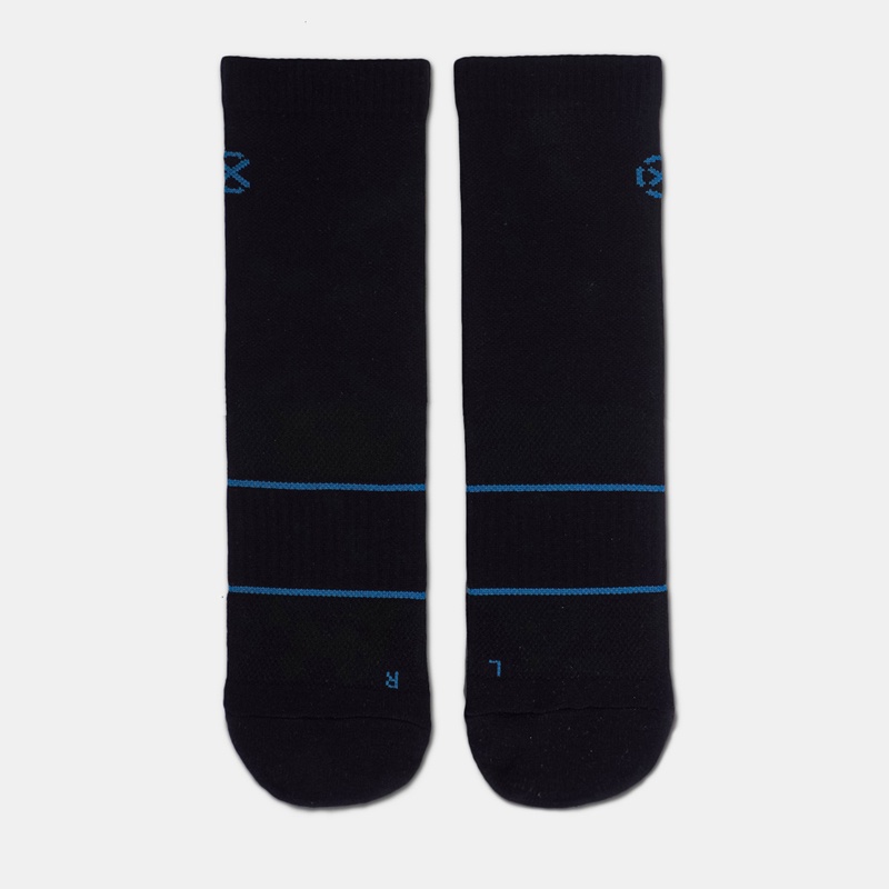 Jual Kaos Kaki Lari Rechampx City Run Trc Crew Socks 1X Black Teal Original Cx-Rc12805-043 - hoopspoint.com