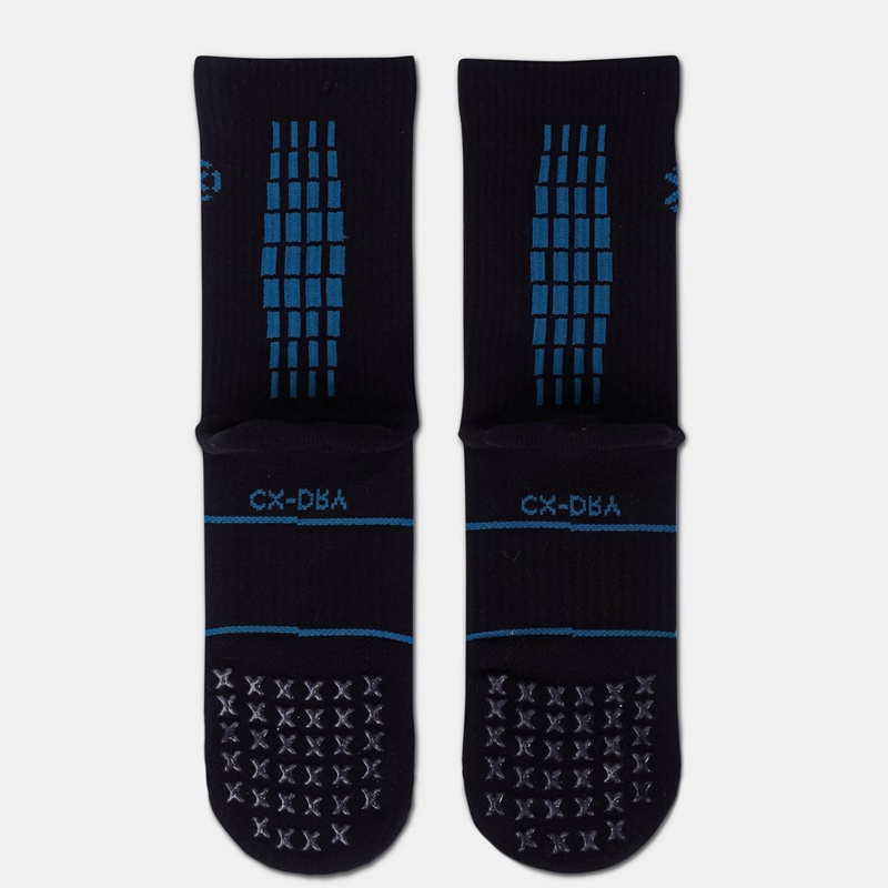 Jual Kaos Kaki Lari Rechampx City Run Trc Crew Socks 1X Black Teal Original Cx-Rc12805-043 - hoopspoint.com