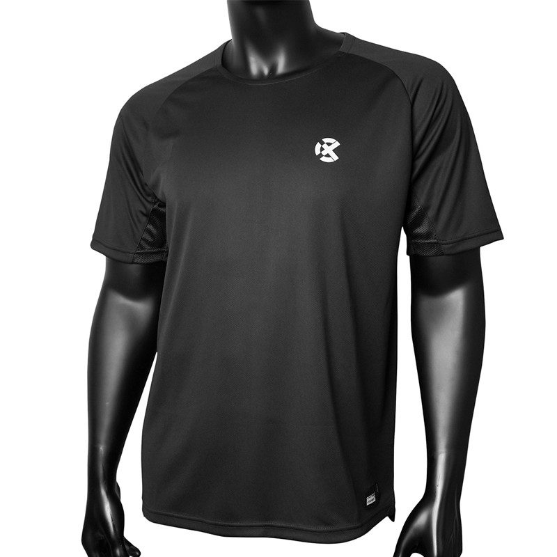 Jual Baju Lari Rechampx Cx Core Short-Sleeve Running Top Sm Logo Black Original Cx-Rzb0104-001 - www.hoopspoint.com