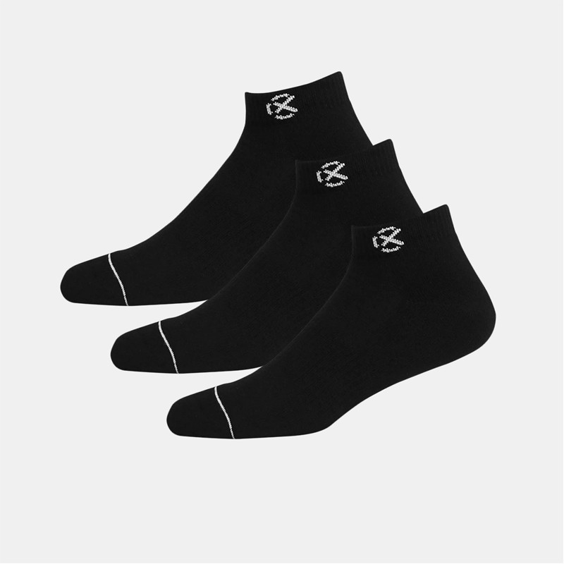 Beli Kaos Kaki Basket Rechampx Cushioned Low-Cut Socks 3X Black Original Cx-S100101-001