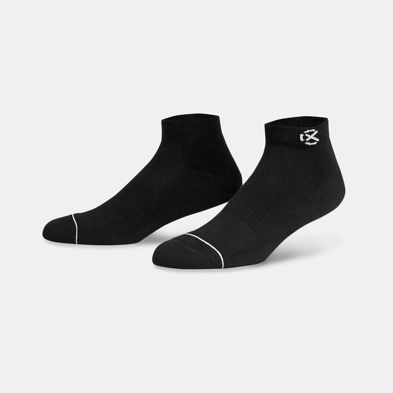 Jual Kaos Kaki Basket Rechampx Cushioned Low-Cut Socks 3X Black Original Cx-S100101-001 - hoopspoint.com