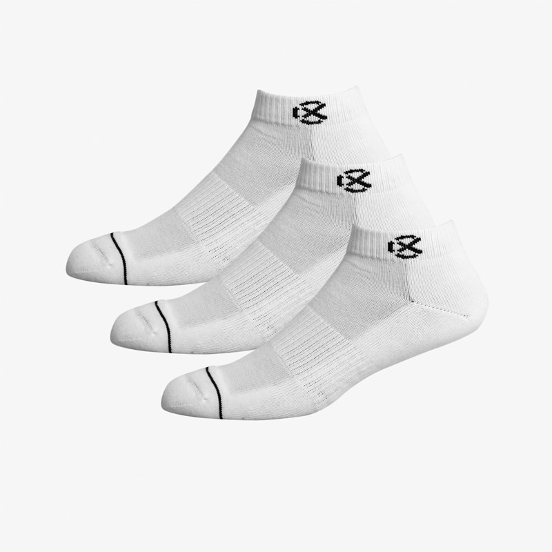 Beli Kaos Kaki Basket Rechampx Cushioned Low-Cut Socks 3X White Original Cx-S100101-100