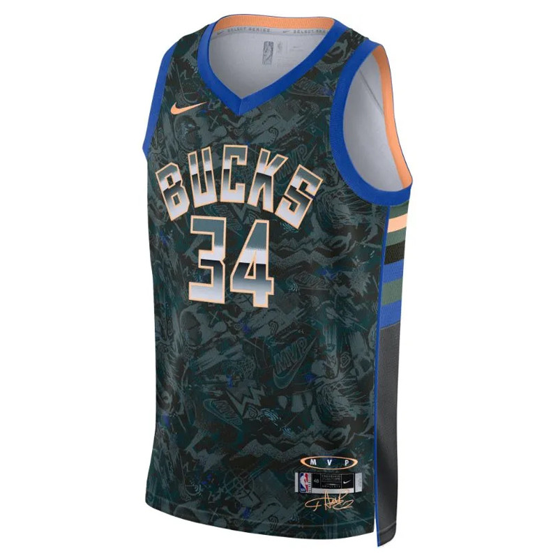 Jual Baju Basket Nike Giannis Antetokounmpo Select Series Mvp Jersey Blue Green Original Da6953-387 - www.hoopspoint.com