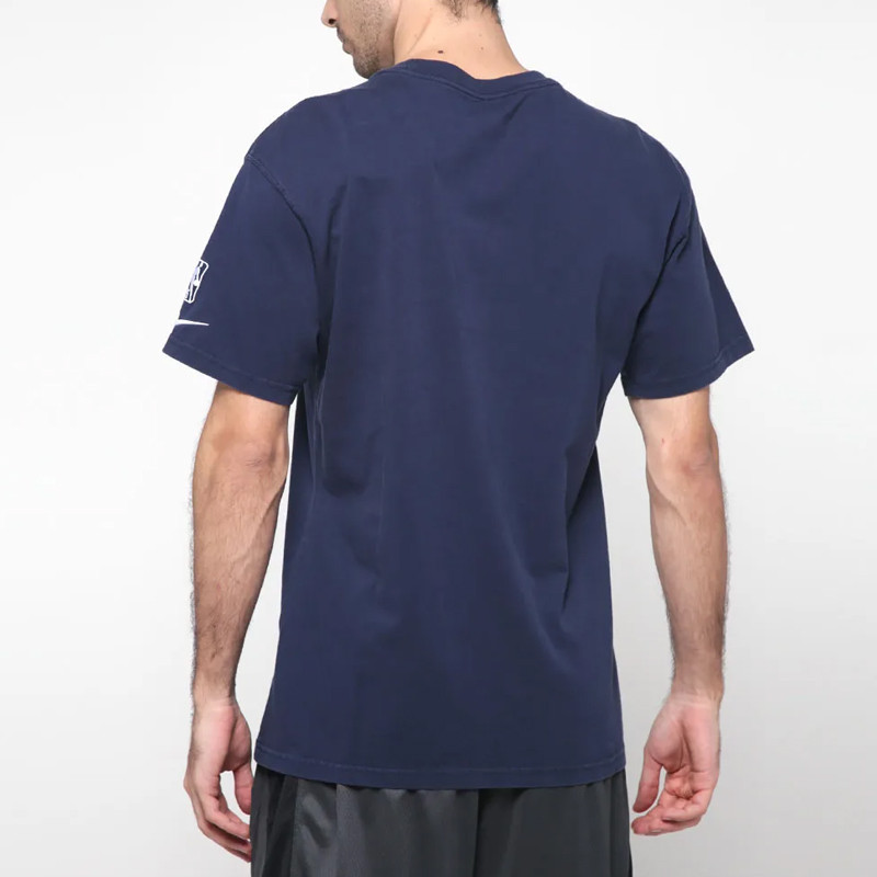 Jual Baju Basket Nike Brooklyn Nets Courtside City Edition Mixtape Tee College Navy Original Da7263-419 - hoopspoint.com