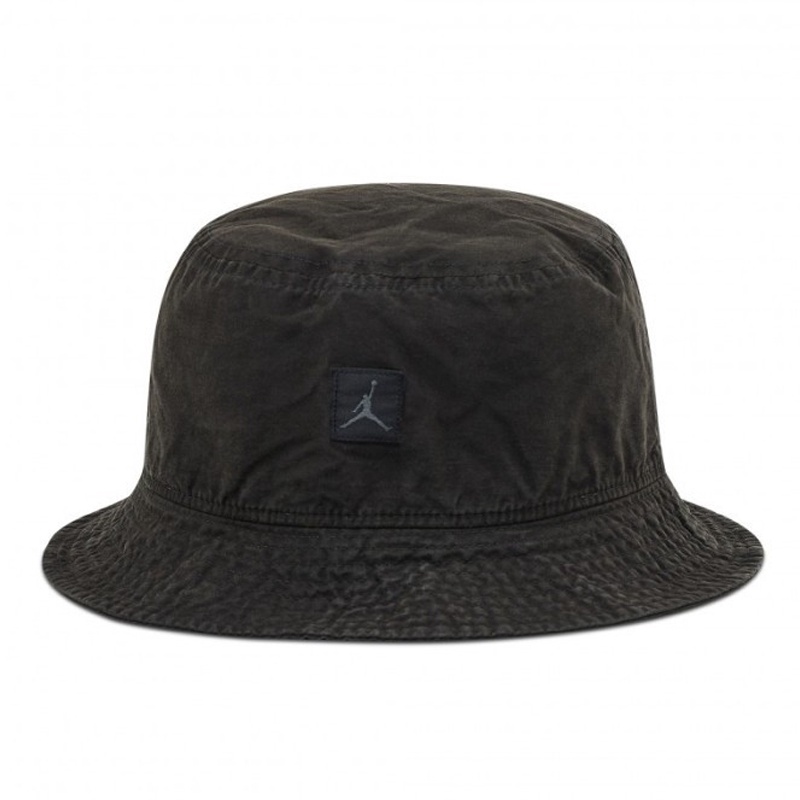 Jual Topi Basket Air Jordan Jumpman Washed Bucket Hat Black Original Dc3687-010 - hoopspoint.com