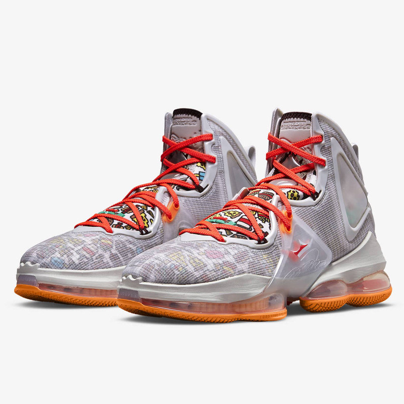 Jual Sepatu Basket Nike Lebron 19 Fast Food Grey Fog Original Dc9339-001 - www.hoopspoint.com