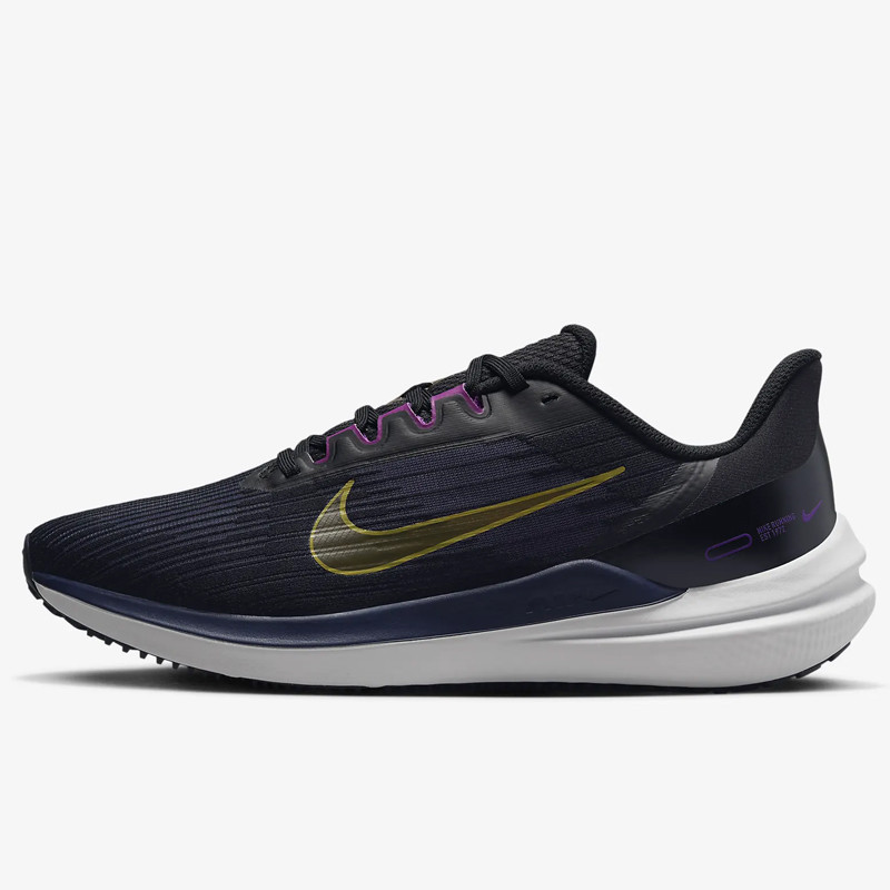 Jual Sepatu Lari Nike Air Winflo 9 Black Purple Original Dd6203-007 - hoopspoint.com