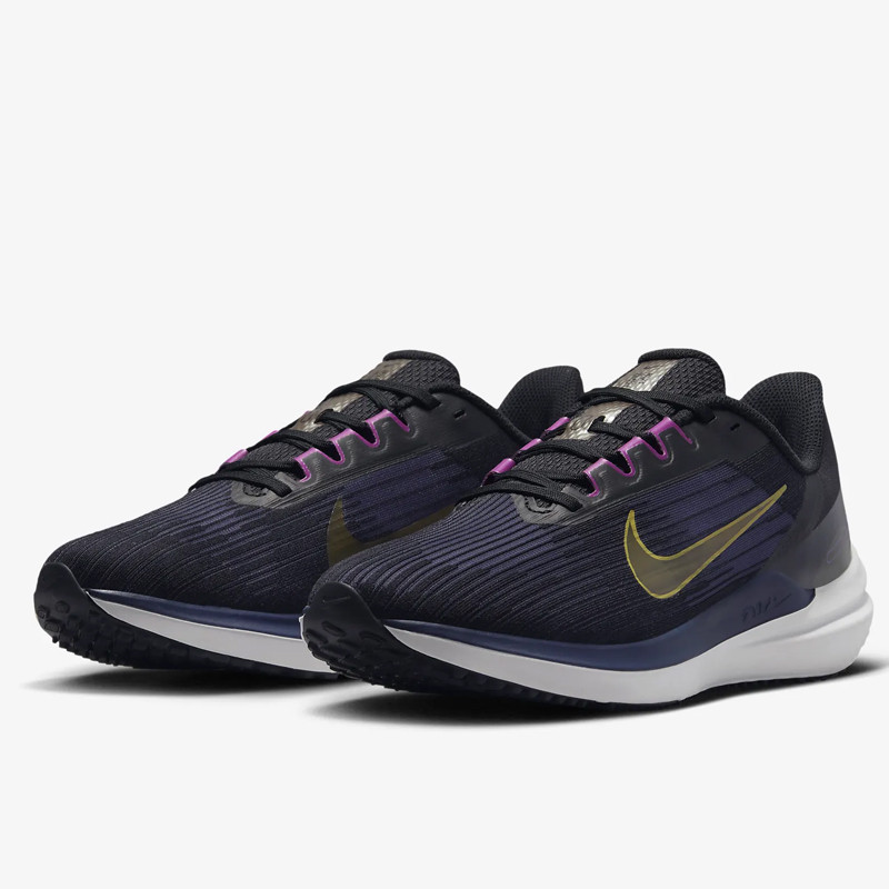 Jual Sepatu Lari Nike Air Winflo 9 Black Purple Original Dd6203-007 - hoopspoint.com