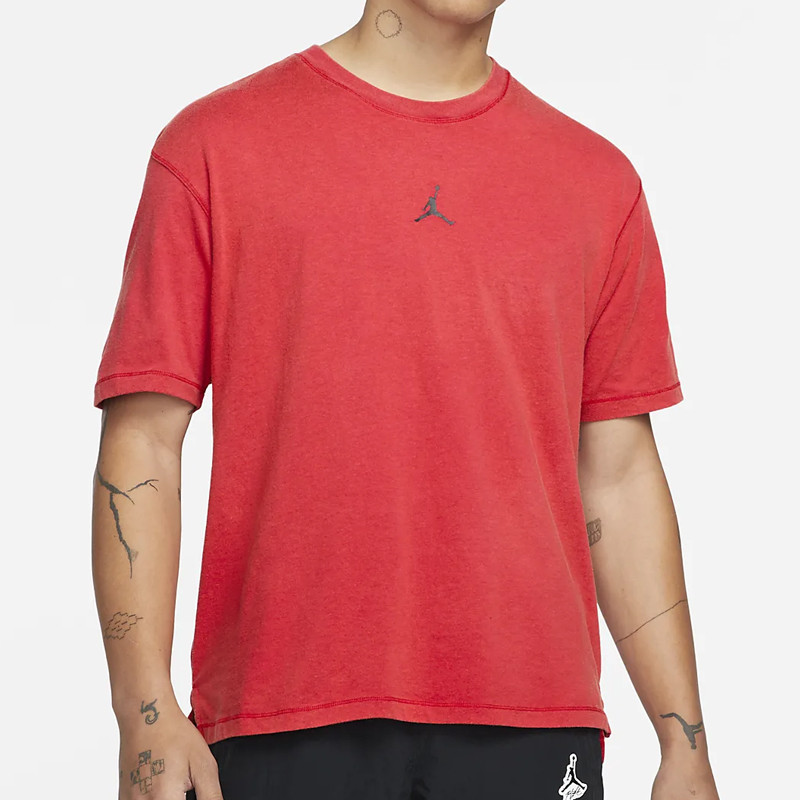 Jual Baju Basket Air Jordan Washed Jumpman Tee Red Original Dh8920-687 - hoopspoint.com