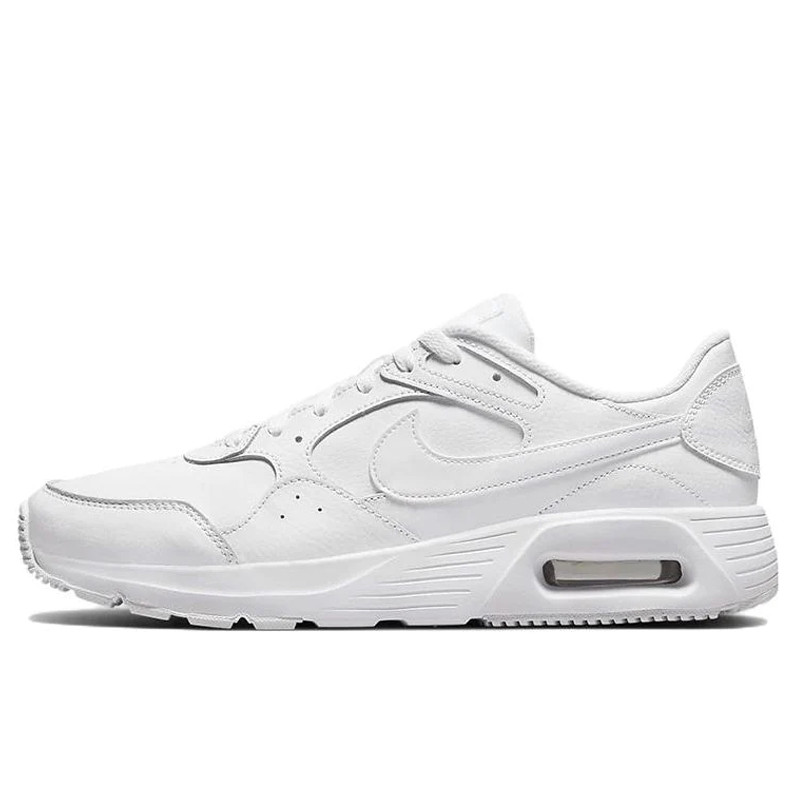 Jual Sepatu Sneakers Nike Air Max Sc Leather Triple White Original Dh9636-101 - hoopspoint.com