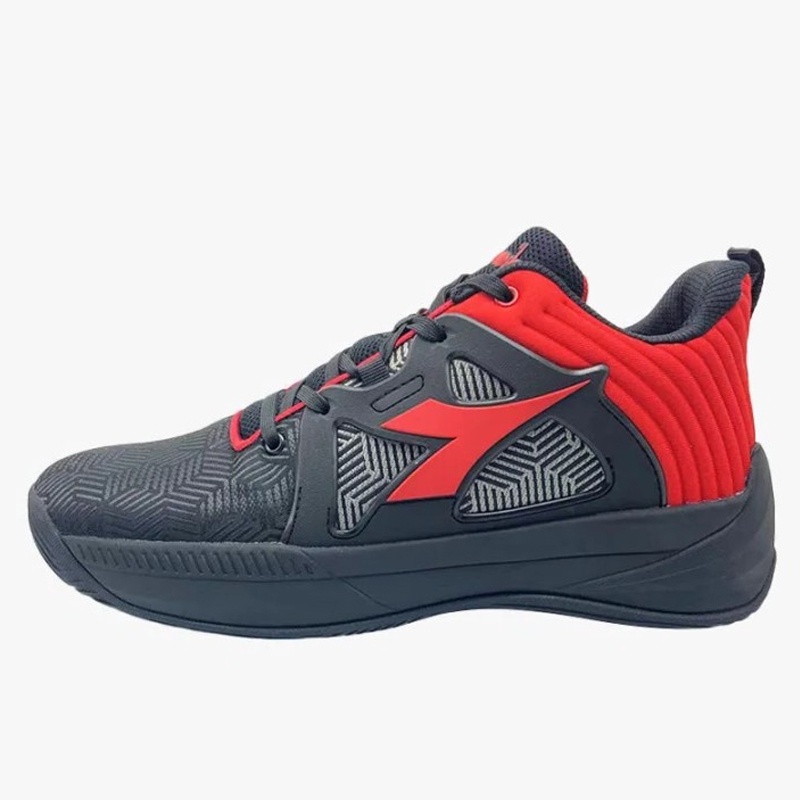 Jual Sepatu Basket Diadora Gaston Black Red Original Diakb230602B0050 - hoopspoint.com