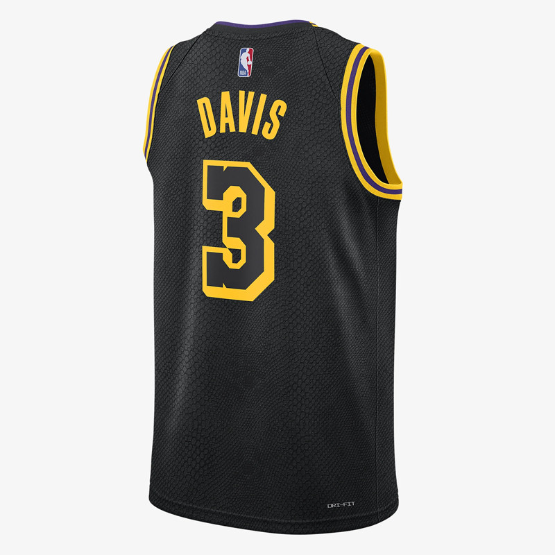 Jual Baju Basket Nike Anthony Davis La Lakers Black Mamba Edition Swingman Jersey Black Original Dj1433-010 - hoopspoint.com