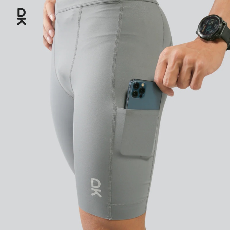 Jual Celana Lari Duraking Legging Compression Active Edge Grey Original Dk-Leg-Active-Edge-020 - hoopspoint.com
