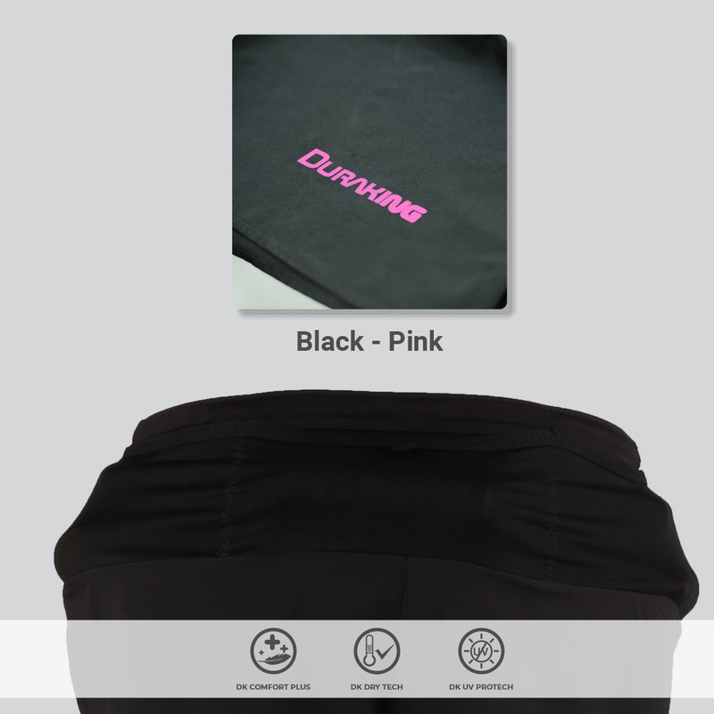 Jual Celana Lari Duraking Running Pants-Aerotrack Black Pink Original Dk-Short-At-Bk-Pink-M - hoopspoint.com