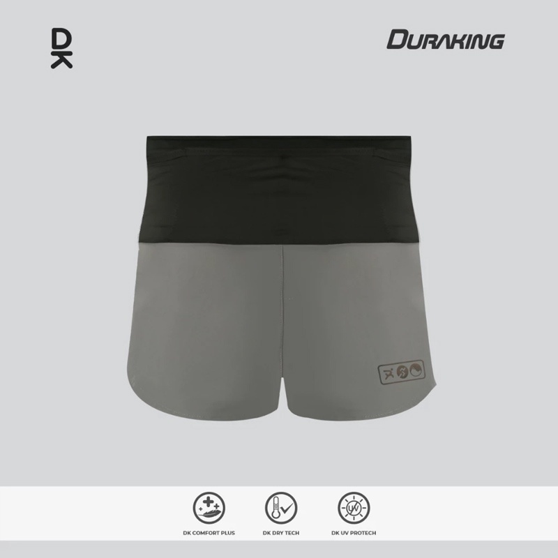 Jual Celana Lari Wanita Duraking Wmns Running Pants-Aerotrack Grey Original Dk-Short-At-Gy-W - hoopspoint.com