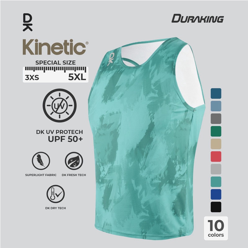 Beli Baju Lari Duraking Kinetic Super Light Jersey Sl Green Original Dk-Sl-Sl-Kin-Gr