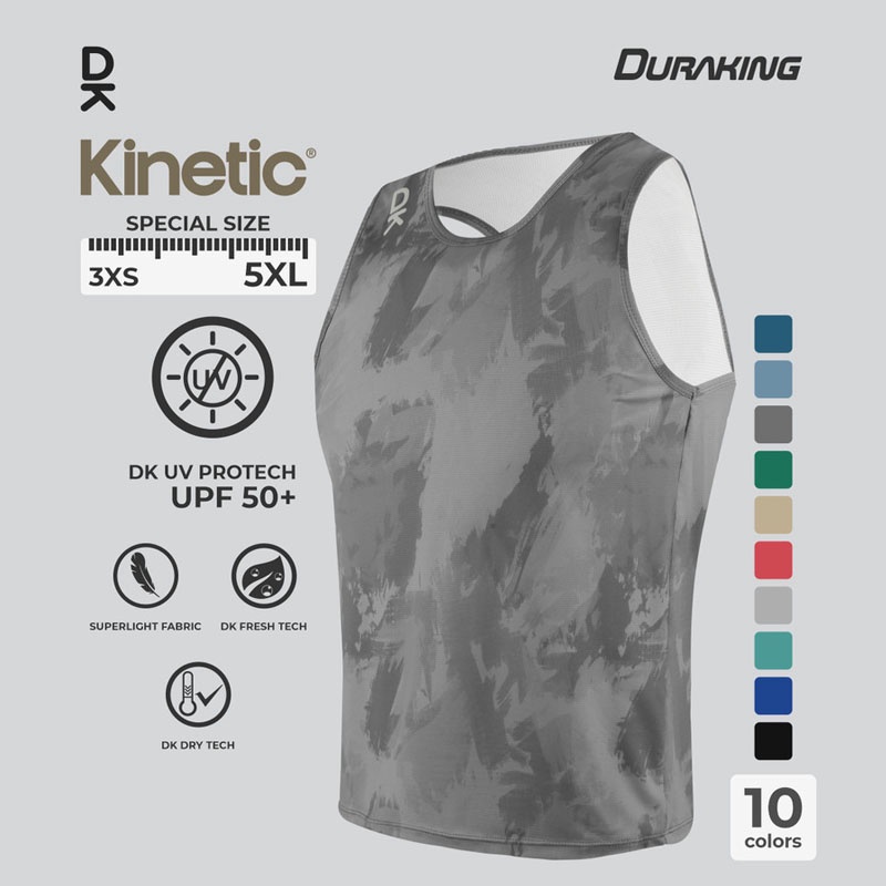 Beli Baju Lari Duraking Kinetic Super Light Jersey Sl Grey Original Dk-Sl-Sl-Kin-Gy