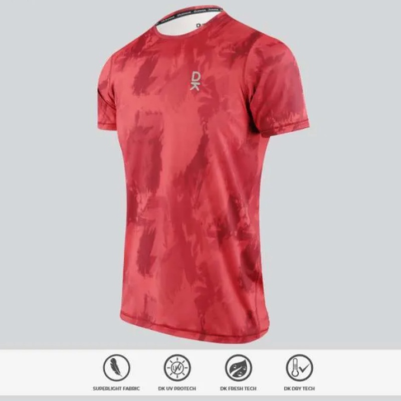 Beli Baju Lari Duraking Kinetic Super Light Jersey Sl Red Original Dk-Sl-Sl-Kin-Rd