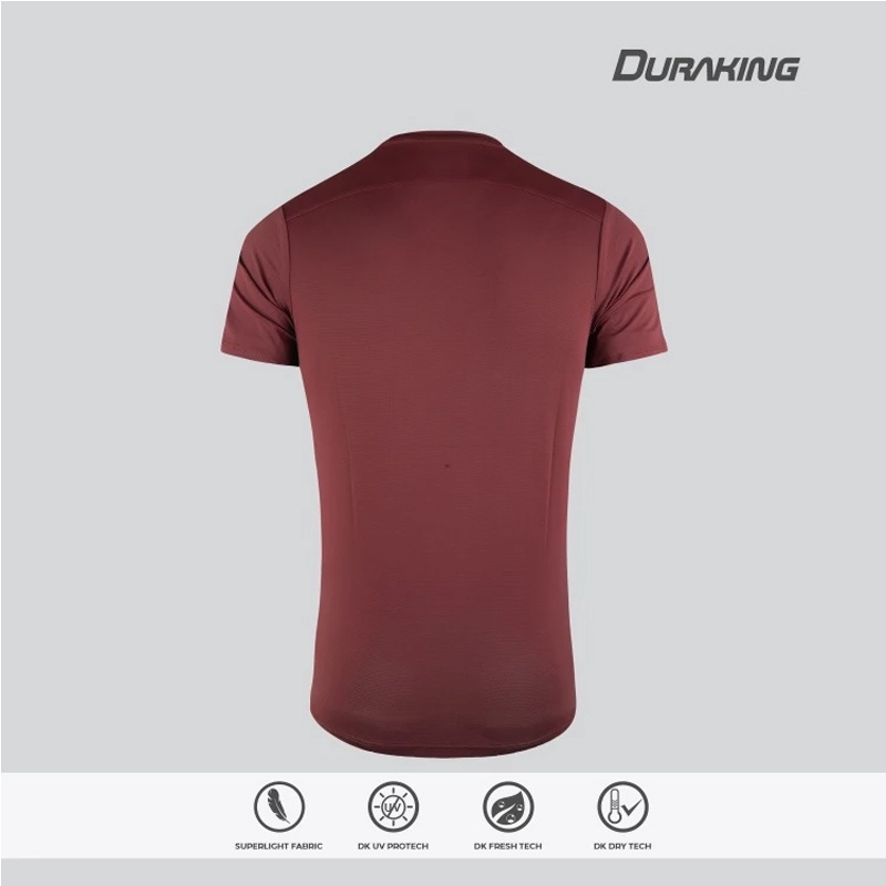 Jual Baju Lari Duraking Super Light Basic Color Jersey Maroon Original Dk-Sl-Ss-Basic-Mr - hoopspoint.com