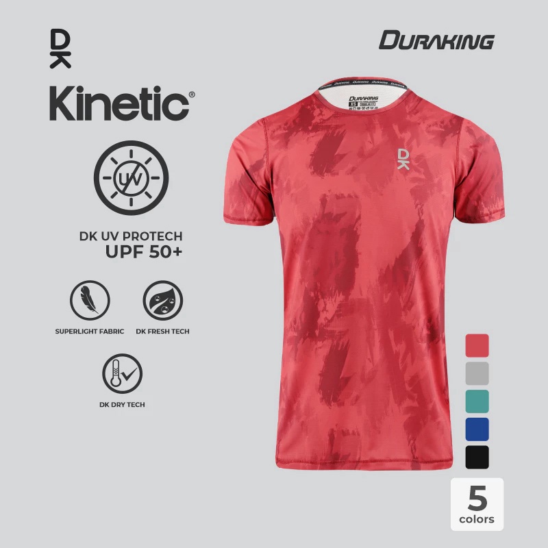 Beli Baju Lari Duraking Kinetic Super Light Jersey Ss Red Original Dk-Sl-Ss-Kin-Rd