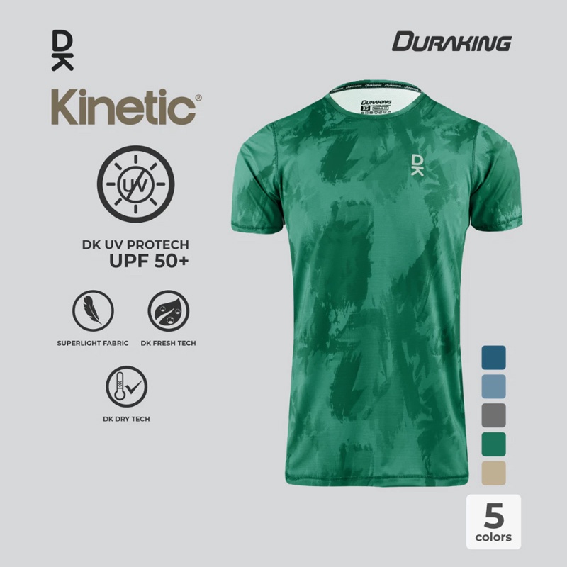 Jual Baju Lari Duraking Kinetic Super Light Jersey Ss Forest Green Original Dk-Sl-Sskin-Fg - hoopspoint.com