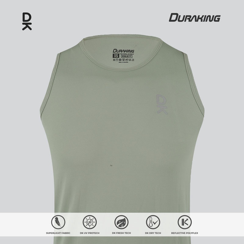 Jual Baju Lari Duraking Veloce Pro Singlet Sage Green Original Dk-Sp-Ls-Vpro-Sg - hoopspoint.com