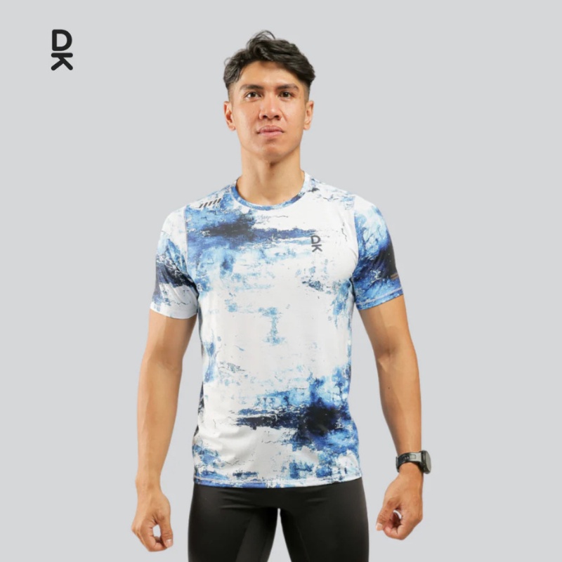 Jual Baju Lari Duraking Jersey Super Light Artflow Navy White Brush Original Dk-Ss-Artflow-422 - hoopspoint.com