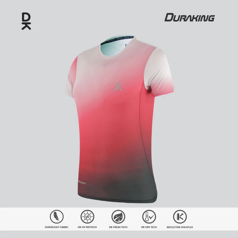 Jual Baju Lari Wanita Duraking Wmns Vapor Jersey Ss Crimson Red Original Dk-Vp-Ss-Cr-W - hoopspoint.com