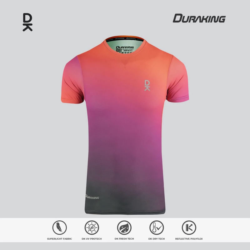 Jual Baju Lari Duraking Vapor Jersey Ss Orange Purple Original Dk-Vp-Ss-Op - hoopspoint.com