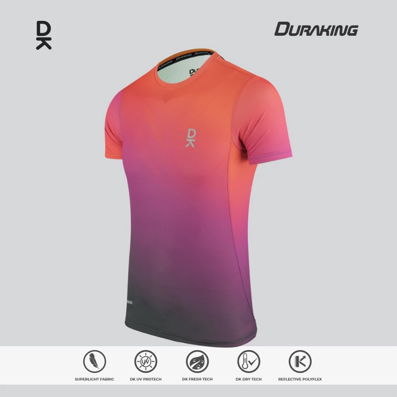 Jual Baju Lari Duraking Vapor Jersey Ss Orange Purple Original Dk-Vp-Ss-Op - hoopspoint.com