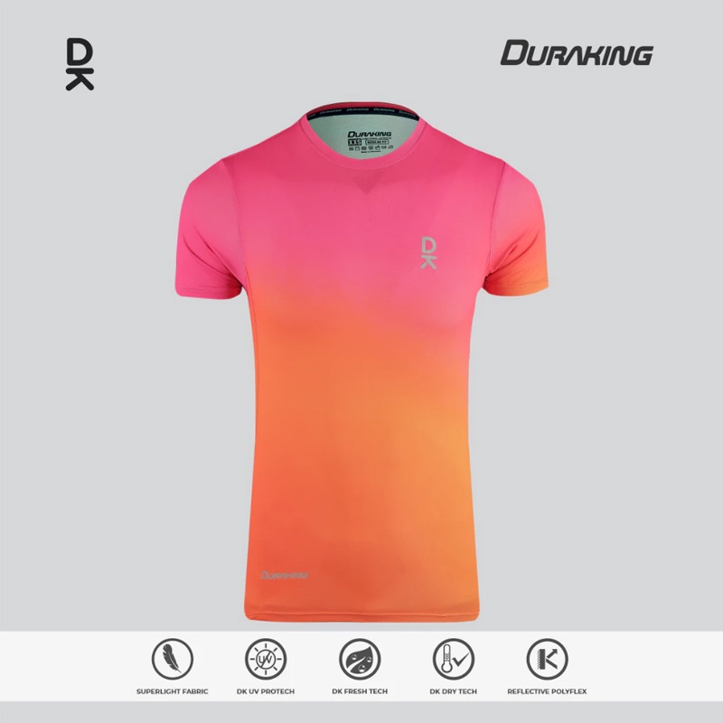 Beli Baju Lari Duraking Vapor Jersey Ss Pink Orange Original Dk-Vp-Ss-Po