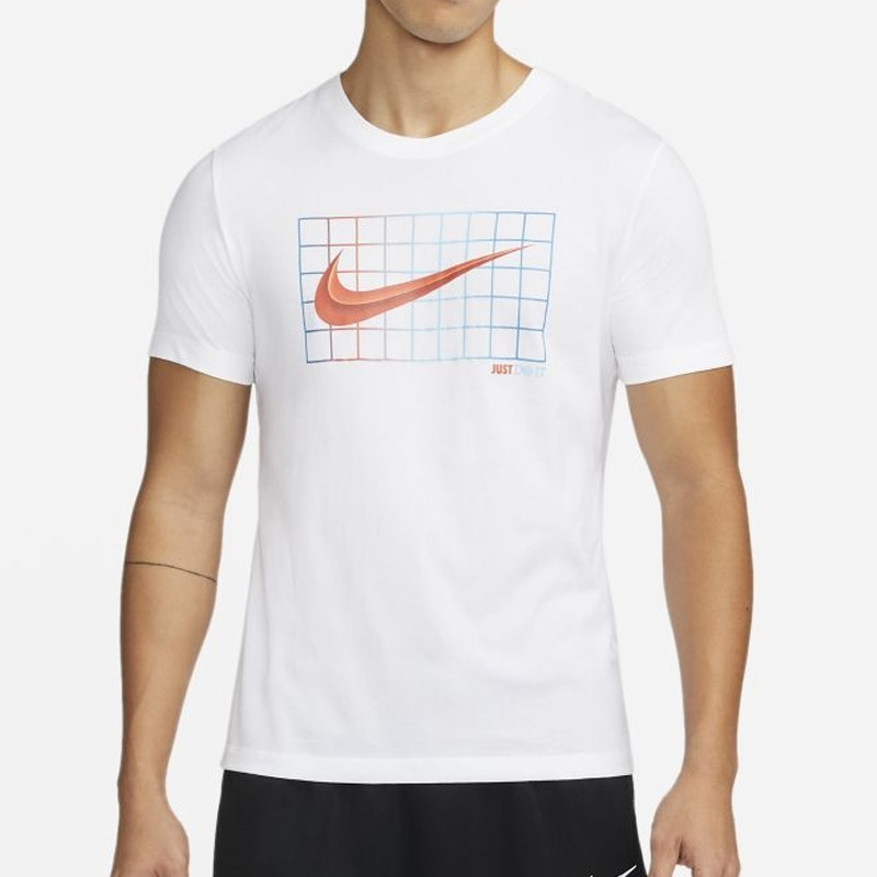 Beli Baju Basket Nike Dri-Fit Box Set Hbr Short Sleeve Tee White Original Dm2448-100