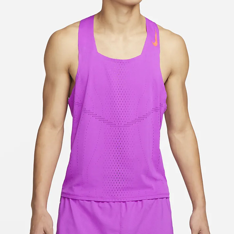 Jual Baju Lari Nike Dri-Fit Adv Aeroswift Racing Singlet Vivid Purple Original Dm4625-551 - hoopspoint.com